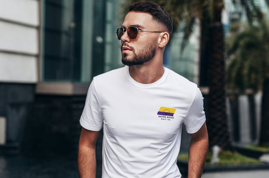 Baton Rouge Surf Co. White Surfboard Shirt