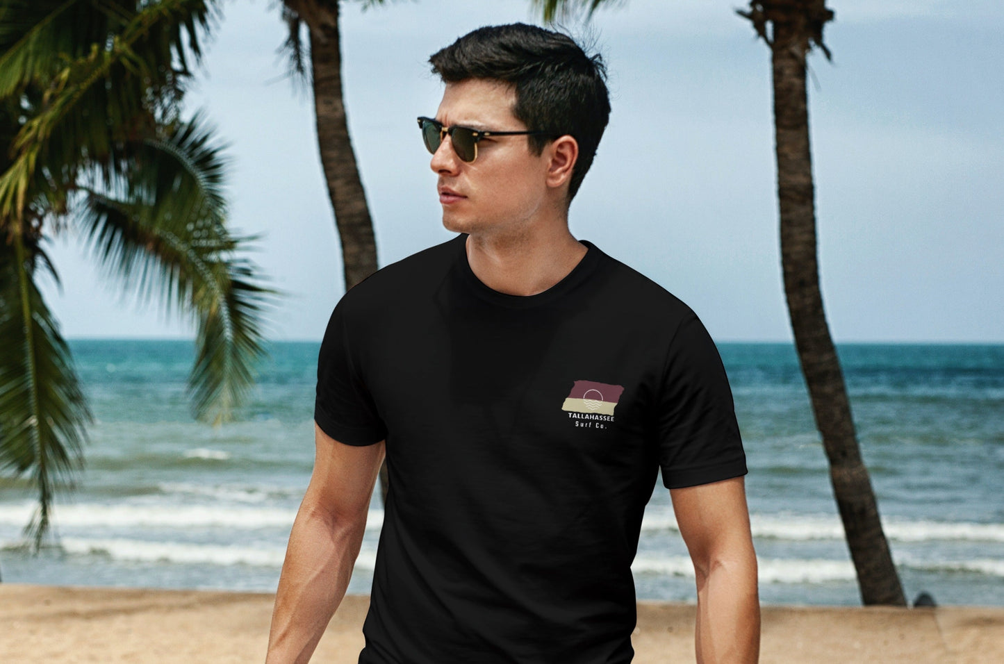 Tallahassee Surf Co. Black Surfboard Shirt