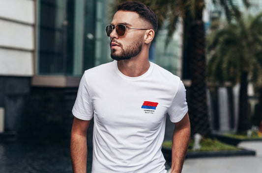 Lawrence Surf Co. White Surfboard Shirt