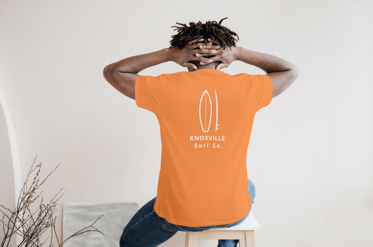 Knoxville Surf Co. Orange Surfboard Shirt