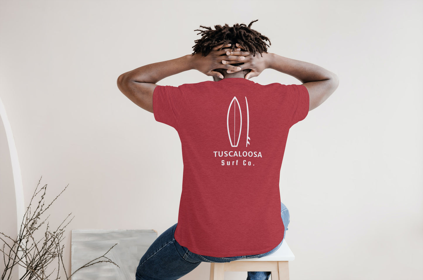 Tuscaloosa Surf Co. Red Surfboard Shirt