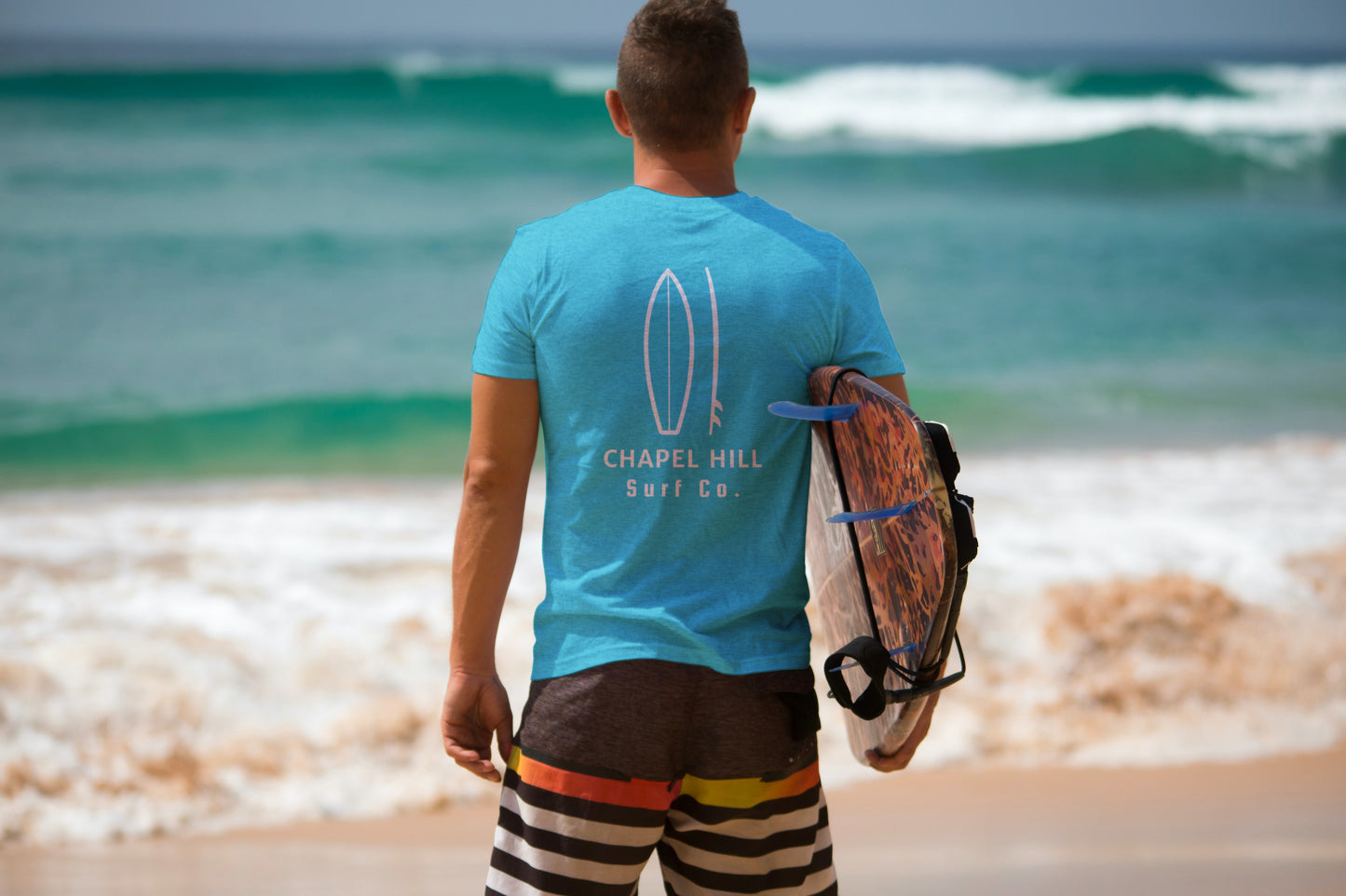 Chapel Hill Surf Co. Blue Surfboard Shirt