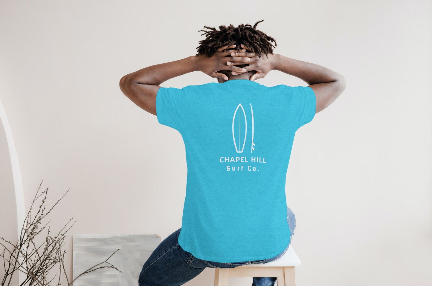 Chapel Hill Surf Co. Blue Surfboard Shirt