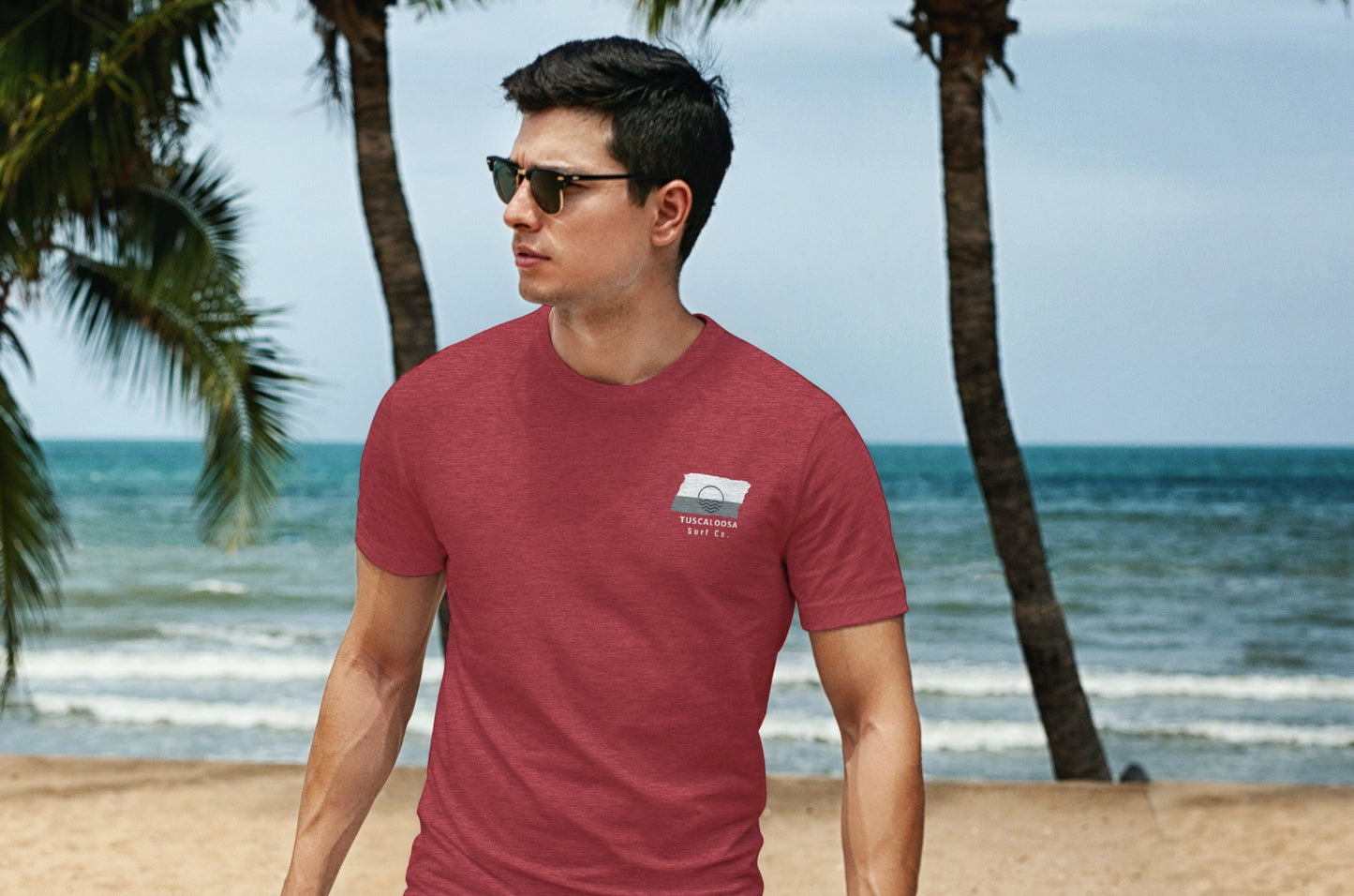 Tuscaloosa Surf Co. Red Surfboard Shirt
