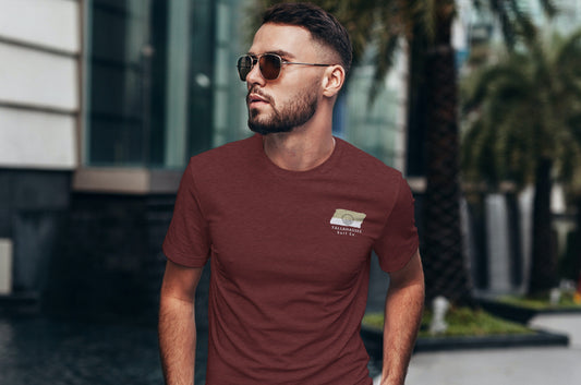 Tallahassee Surf Co. Maroon Surfboard Shirt