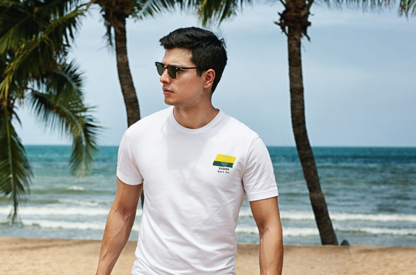 Eugene Surf Co. White Surfboard Shirt