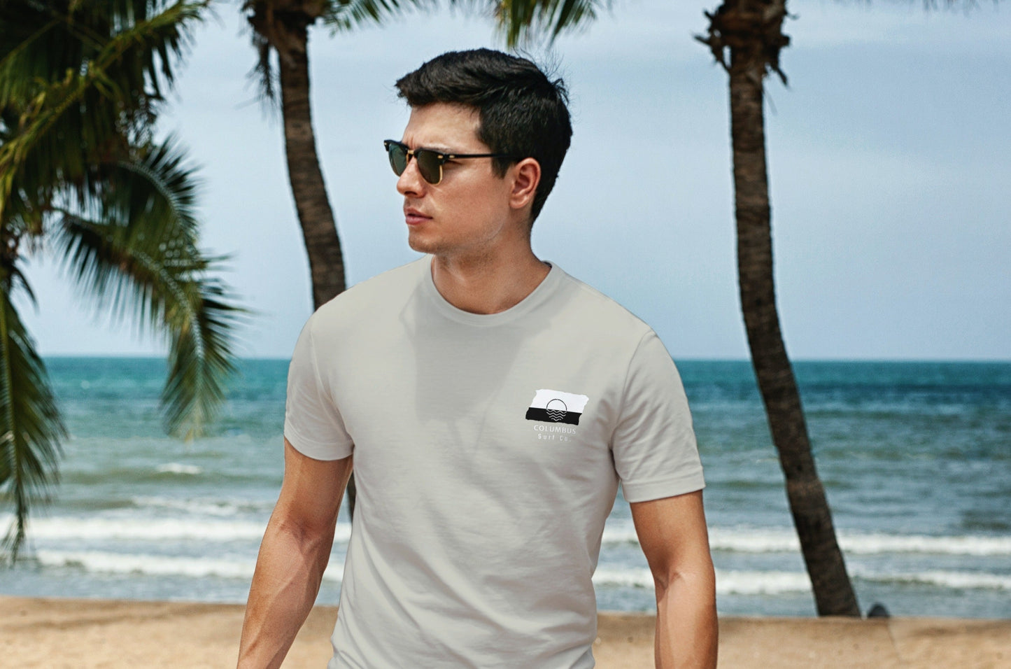 Columbus Surf Co. Sand Surfboard Shirt