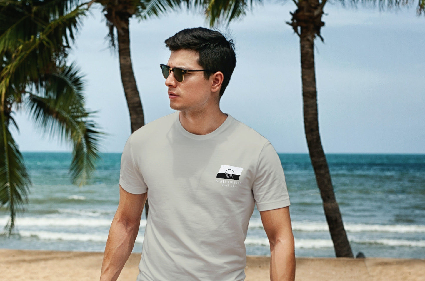 State College Surf Co. Sand Surfboard Shirt