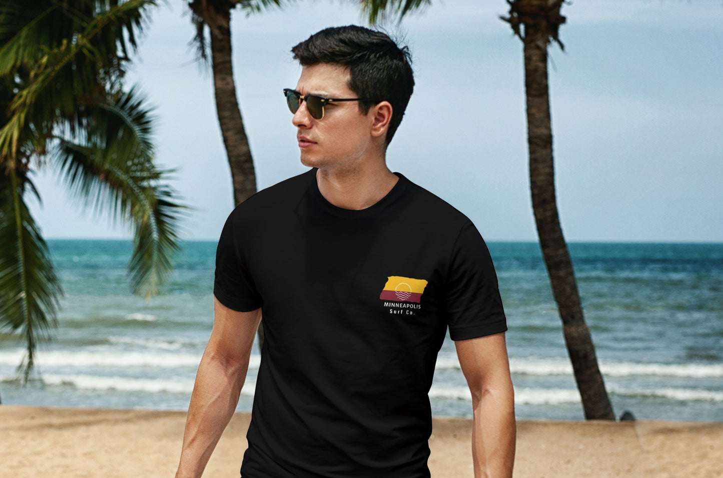 Minneapolis Surf Co. Black Surfboard Shirt