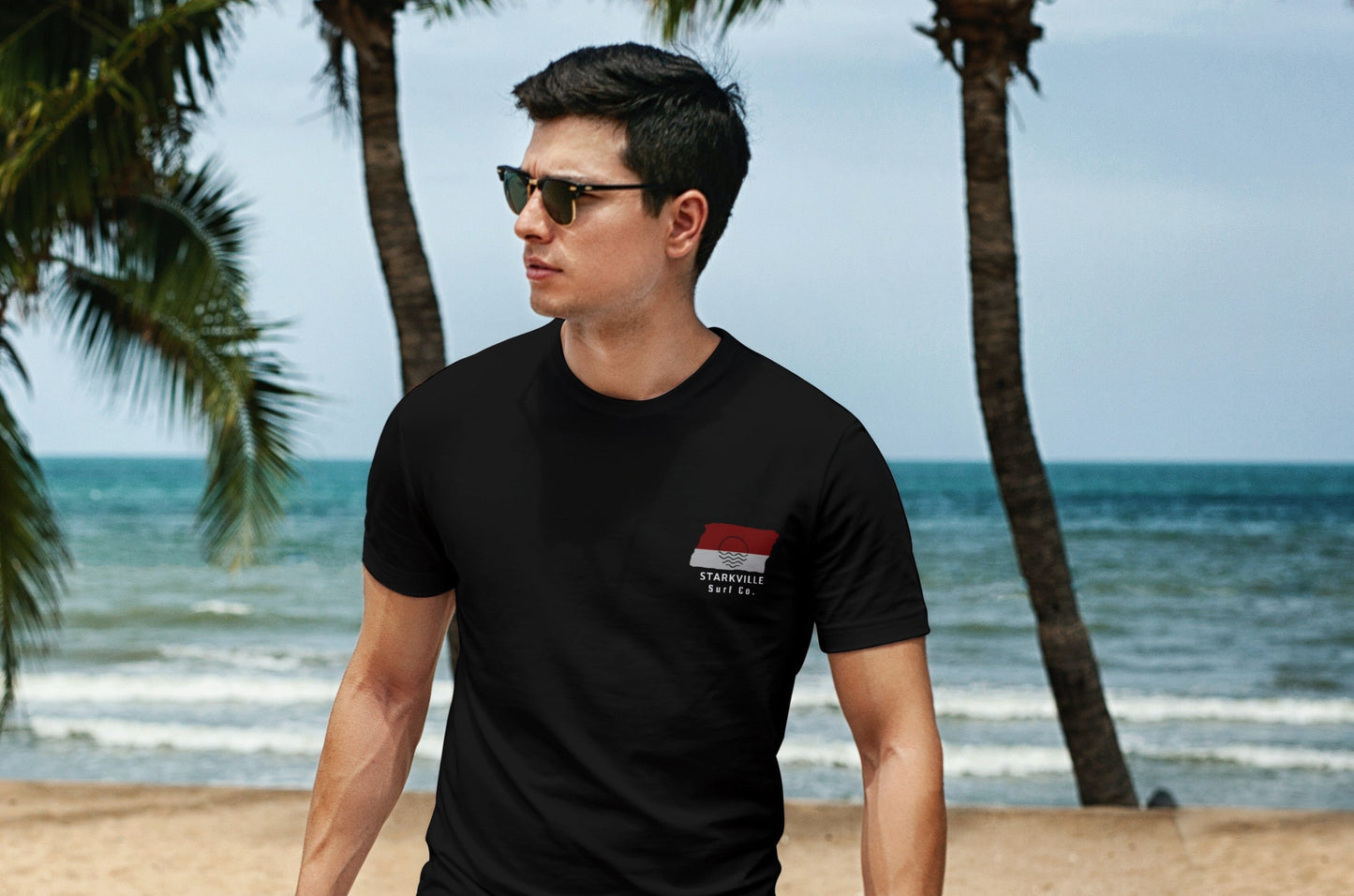 Starkville Surf Co. Black Surfboard Shirt