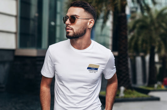Annapolis Surf Co. White Surfboard Shirt