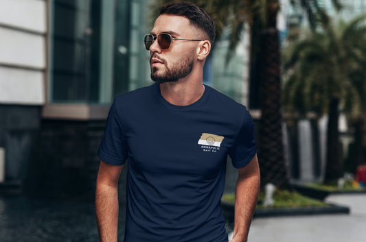 Annapolis Surf Co. Navy Surfboard Shirt