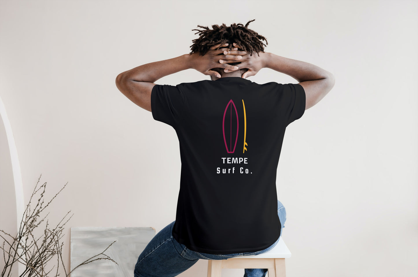 Tempe Surf Co. Black Surfboard Shirt