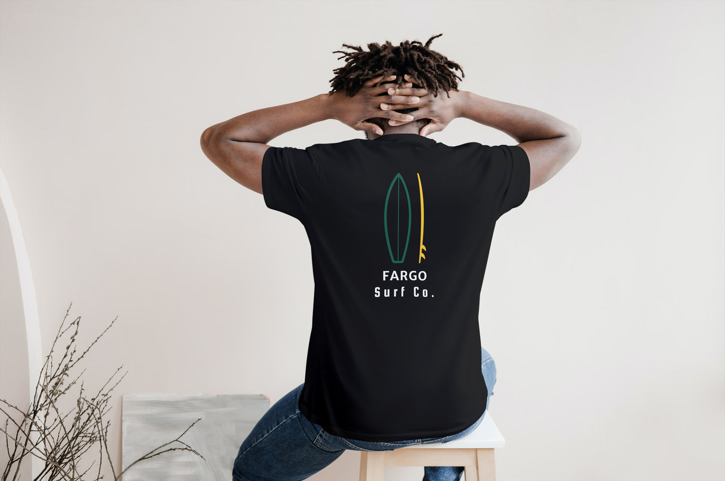 Fargo Surf Co. Black Surfboard Shirt