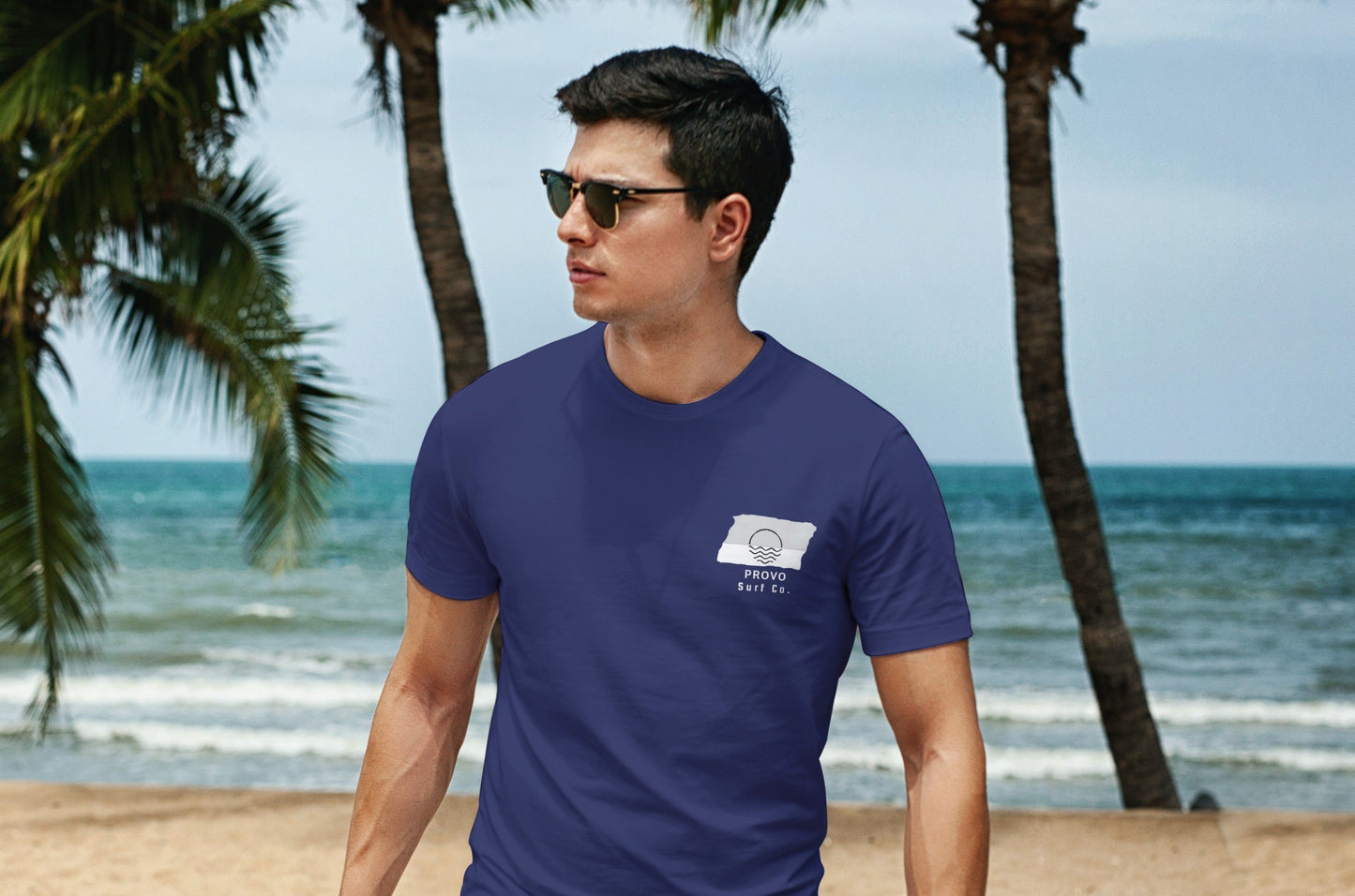 Provo Surf Co. Blue Surfboard Shirt