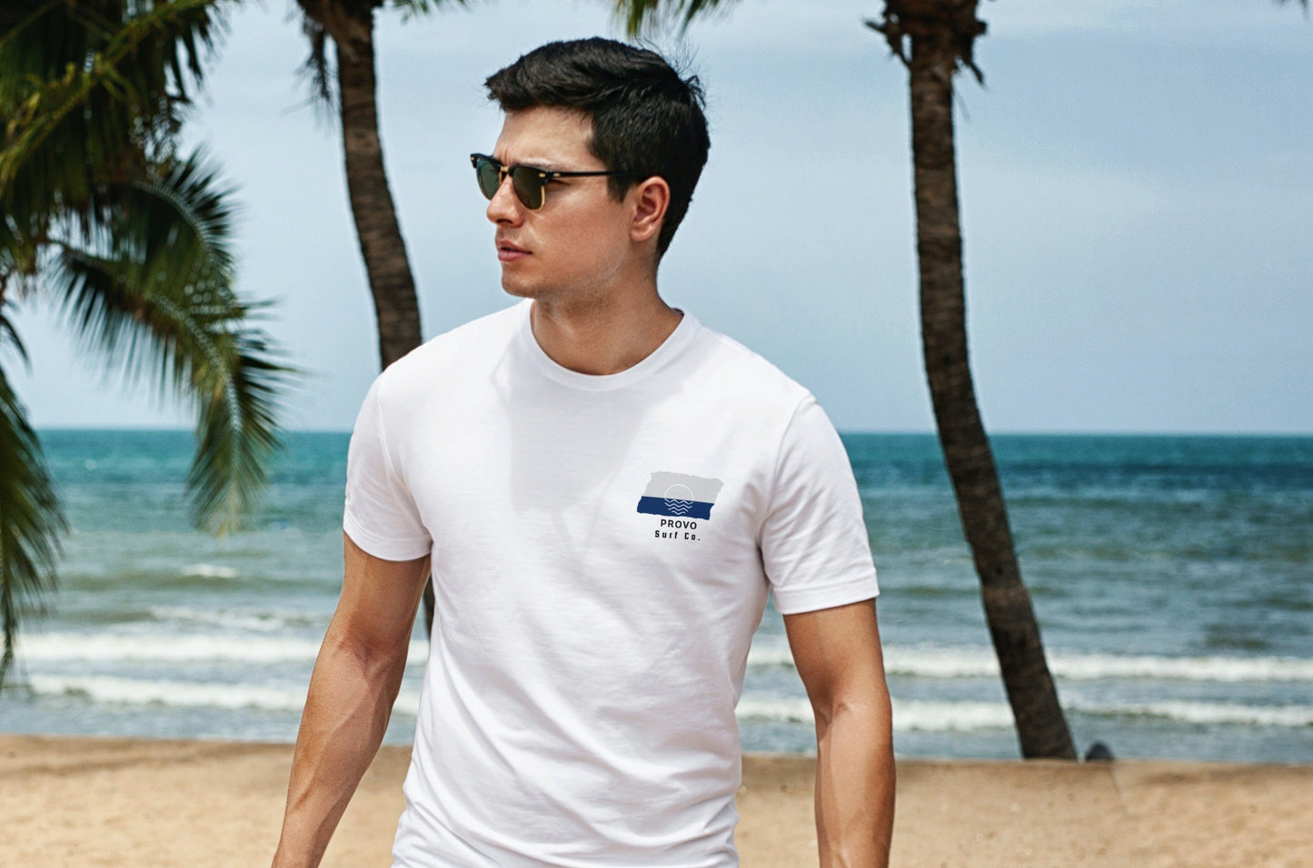 Provo Surf Co. White Surfboard Shirt