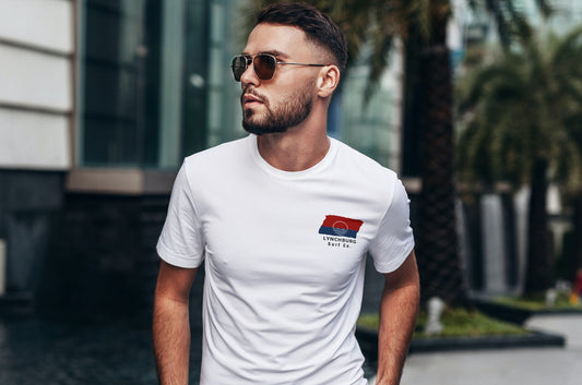Lynchburg Surf Co. White Surfboard Shirt