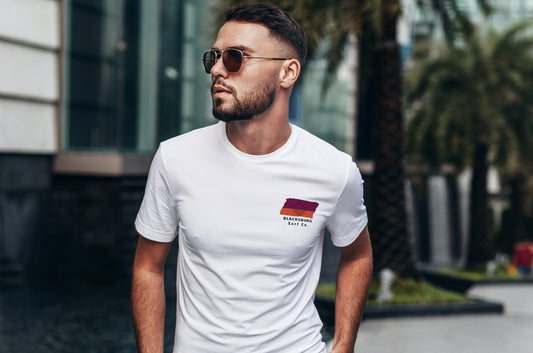 Blacksburg Surf Co. White Surfboard Shirt