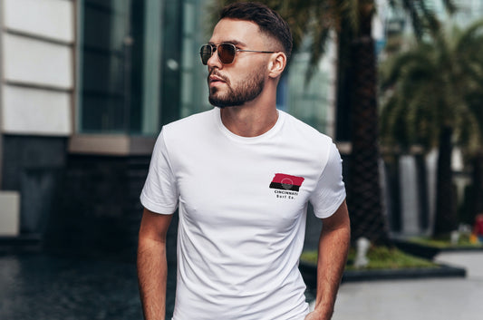 Cincinnati Surf Co. White Surfboard Shirt