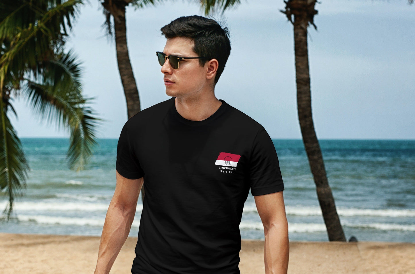 Cincinnati Surf Co. Black Surfboard Shirt