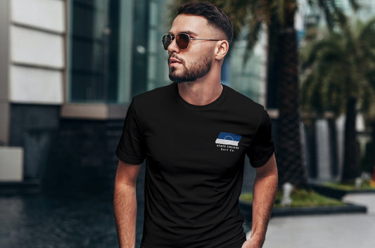 State College Surf Co. Black Surfboard Shirt