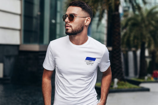 Lexington Surf Co. White Surfboard Shirt