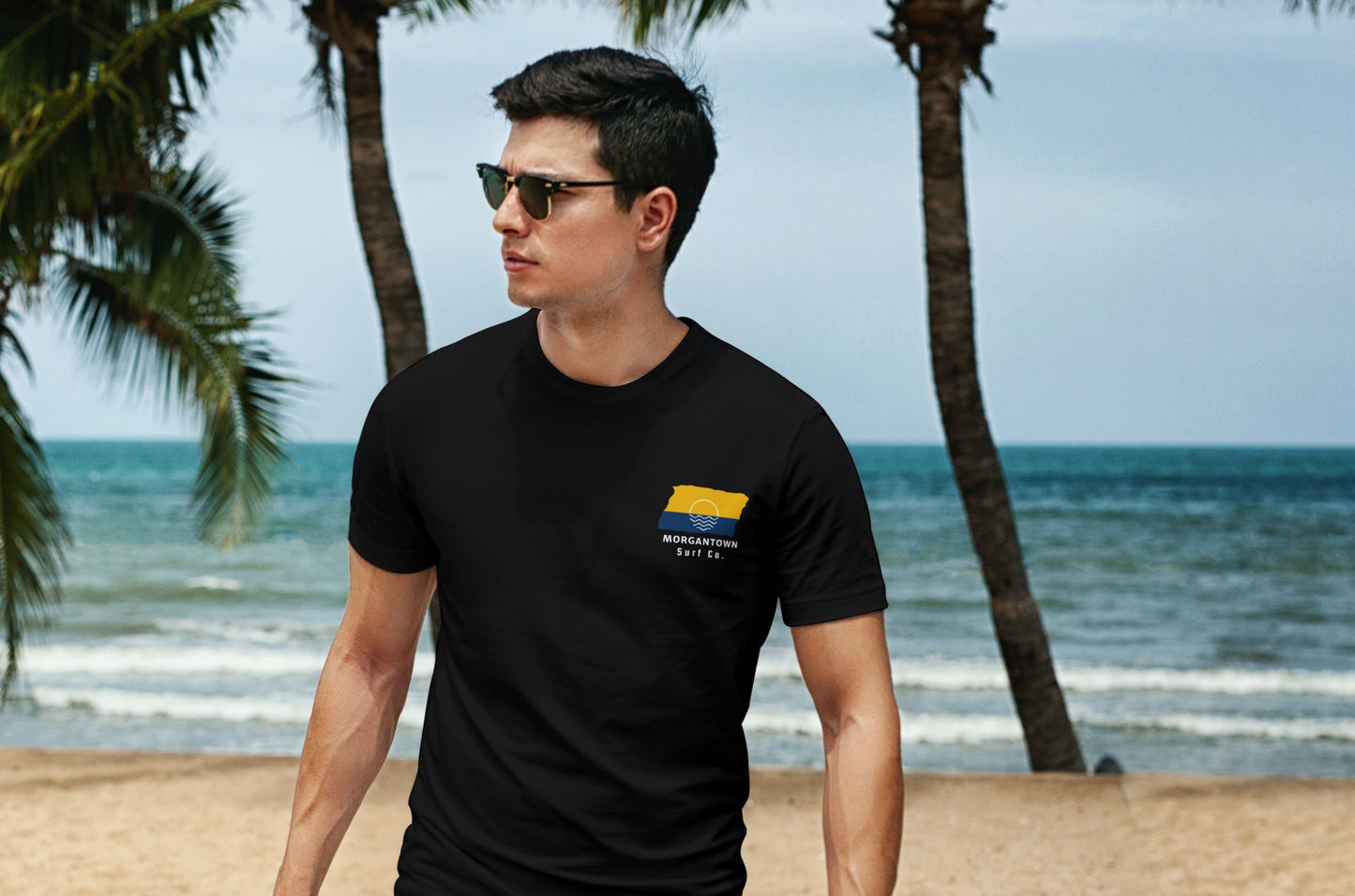 Morgantown Surf Co. Black Surfboard Shirt