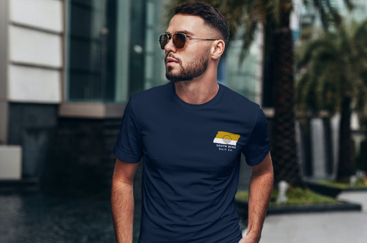 South Bend Surf Co. Navy Surfboard Shirt