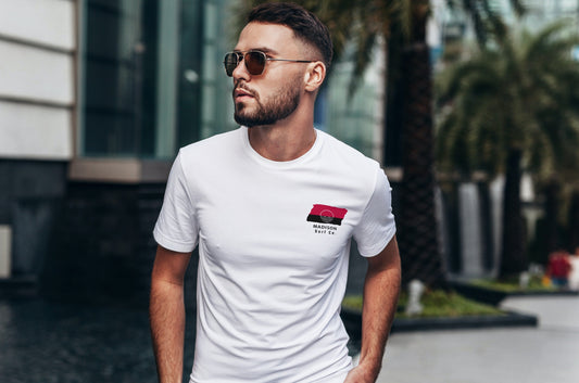 Madison Surf Co. White Surfboard Shirt