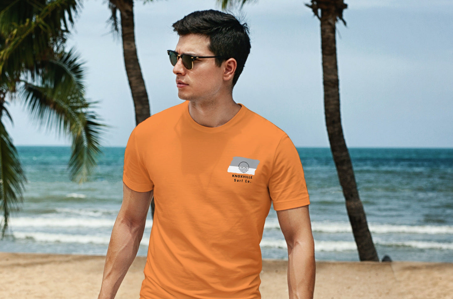 Knoxville Surf Co. Orange Surfboard Shirt