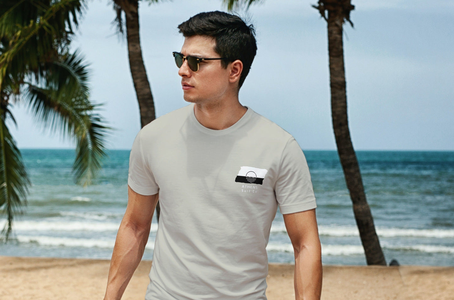 Athens Surf Co. Sand Surfboard Shirt