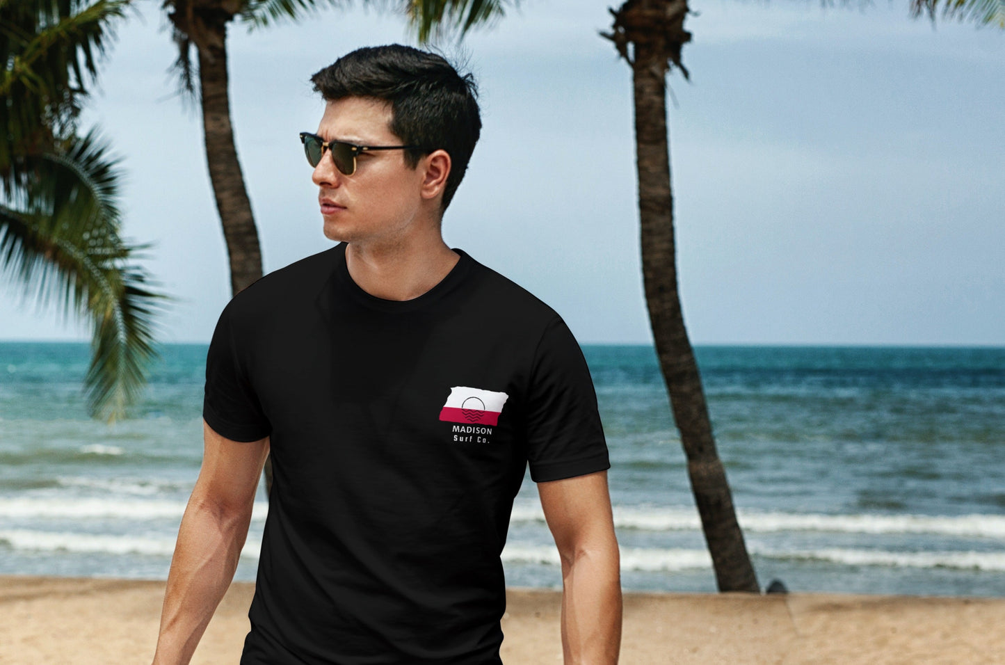 Madison Surf Co. Black Surfboard Shirt
