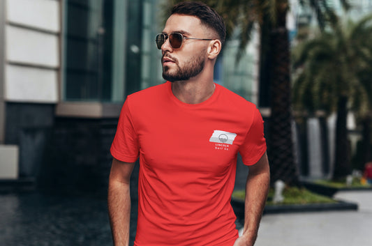 Lincoln Surf Co. Red Surfboard Shirt