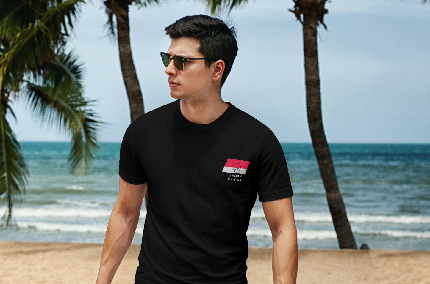 Lincoln Surf Co. Black Surfboard Shirt