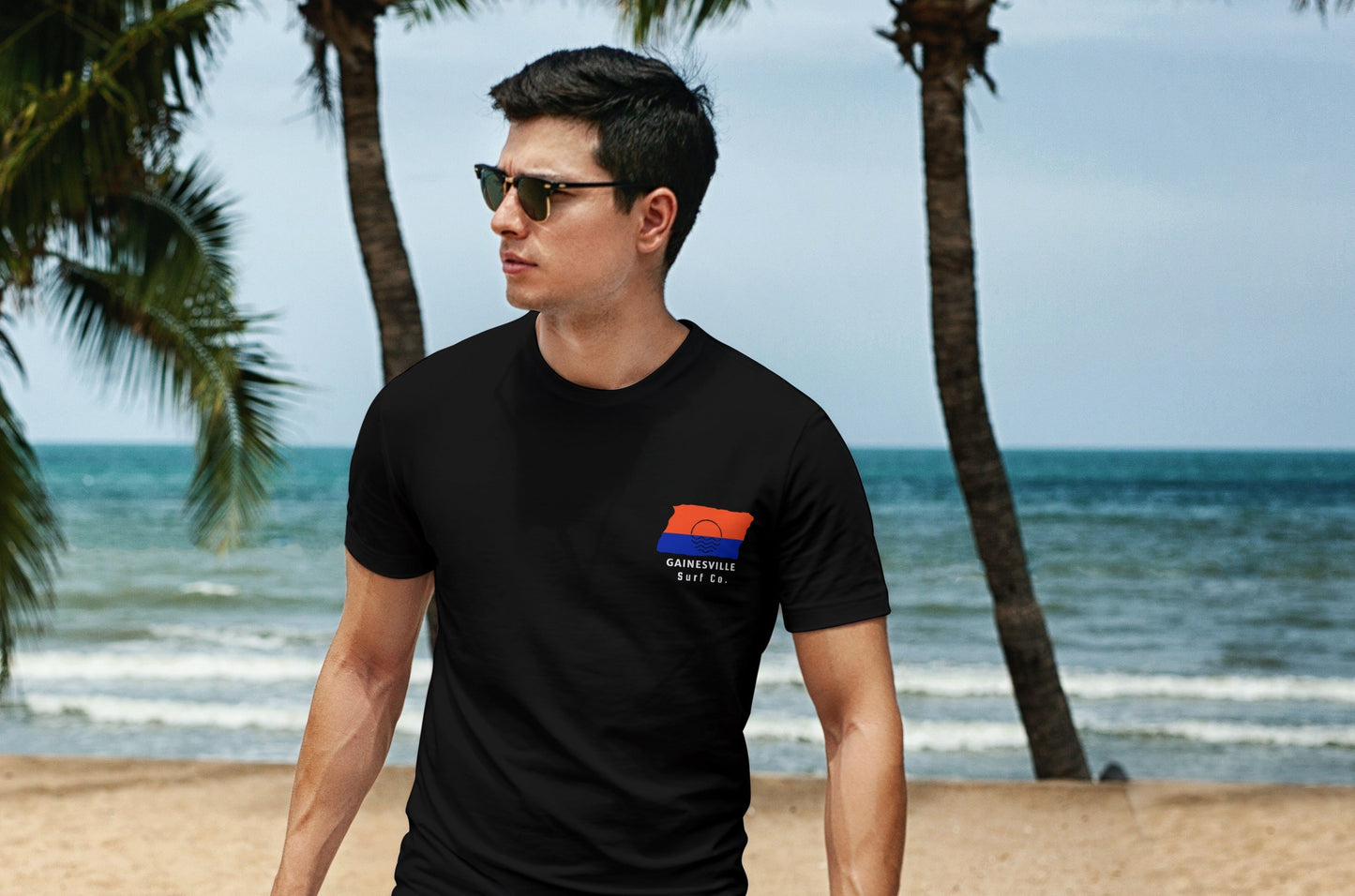 Gainesville Surf Co. Black Surfboard Shirt