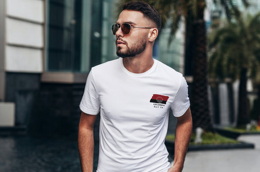 Columbia SC Surf Co. White Surfboard Shirt