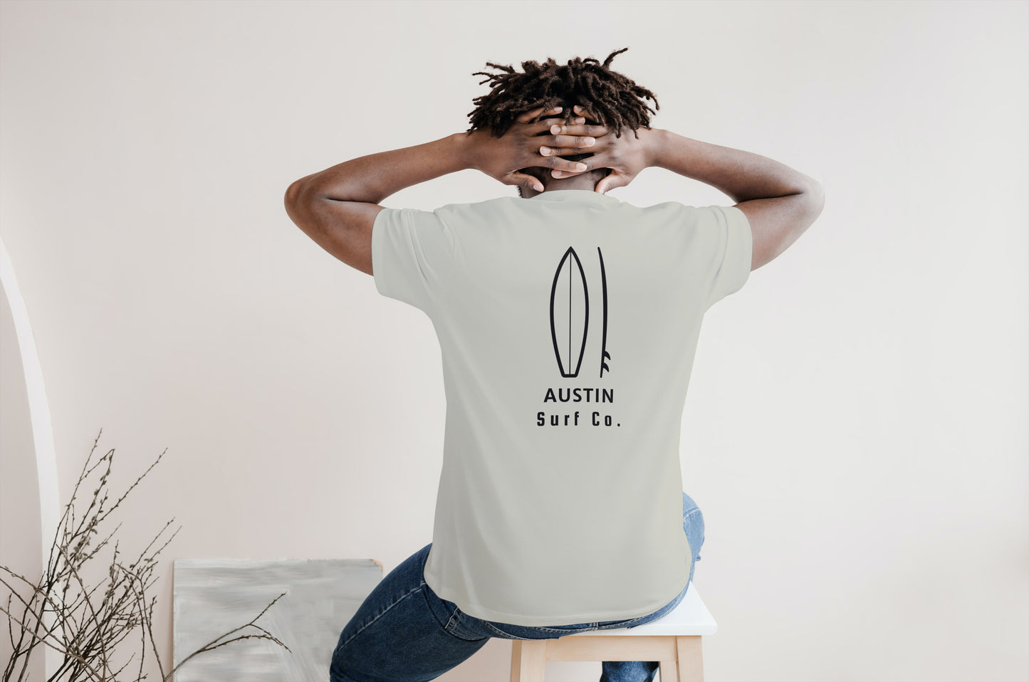 Austin Surf Co. Sand Surfboard Shirt