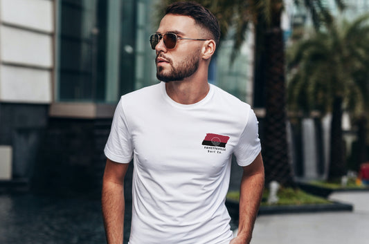 Fayetteville Surf Co. White Surfboard Shirt