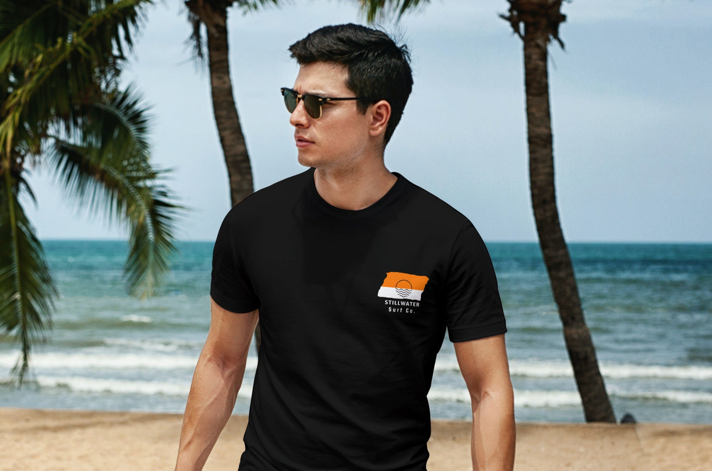 Stillwater Surf Co. Black Surfboard Shirt