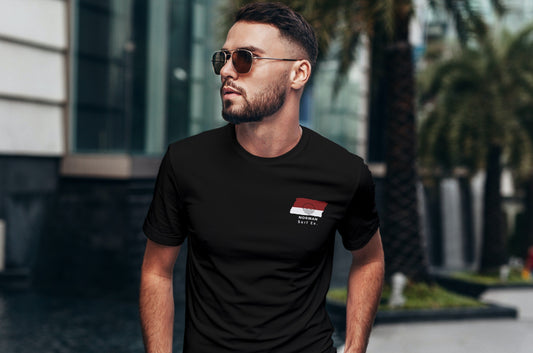 Norman Surf Co. Black Surfboard Shirt