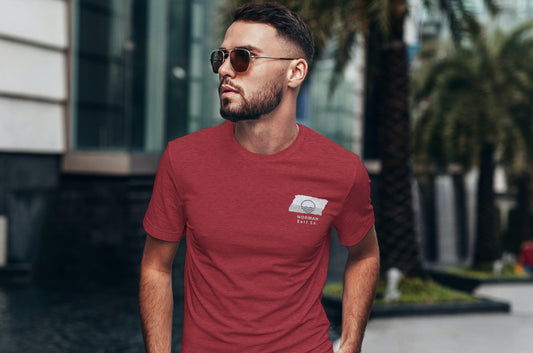 Norman Surf Co. Red Surfboard Shirt