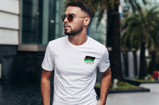 Huntington Surf Co. White Surfboard Shirt