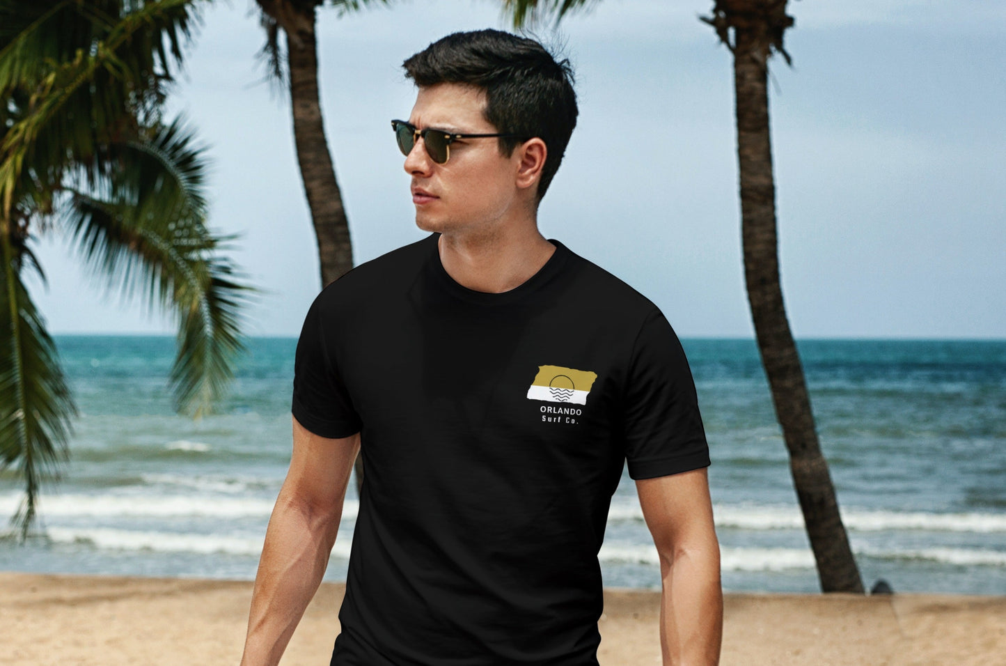 Orlando Surf Co. Black Surfboard Shirt