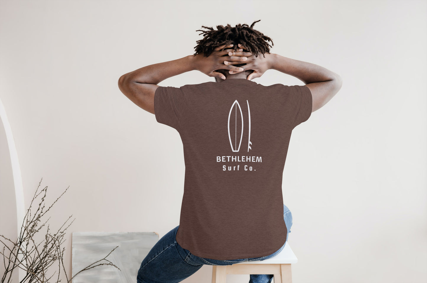 Bethlehem Surf Co. Brown Surfboard Shirt