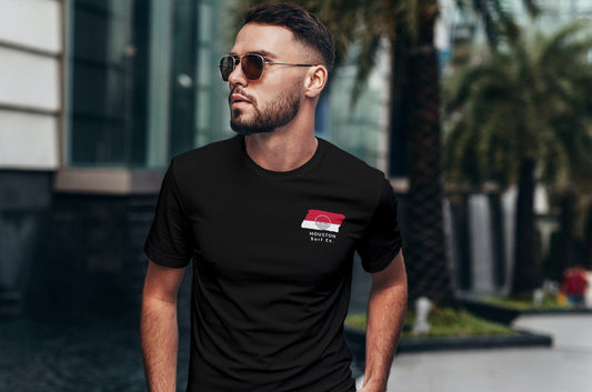 Houston Surf Co. Black Surfboard Shirt