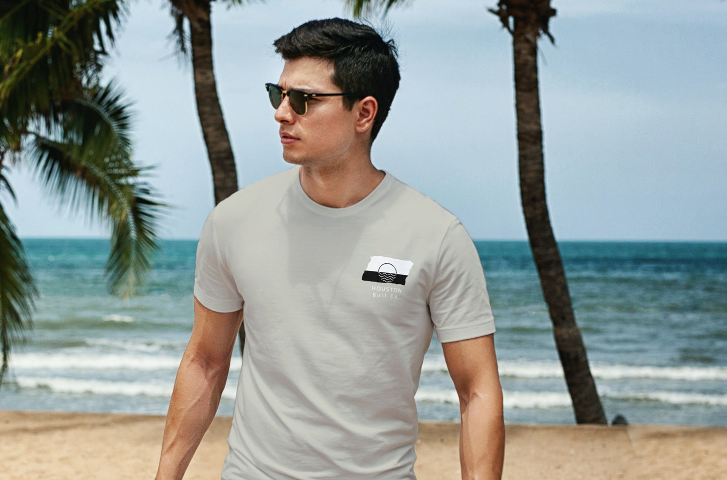 Houston Surf Co. Sand Surfboard Shirt