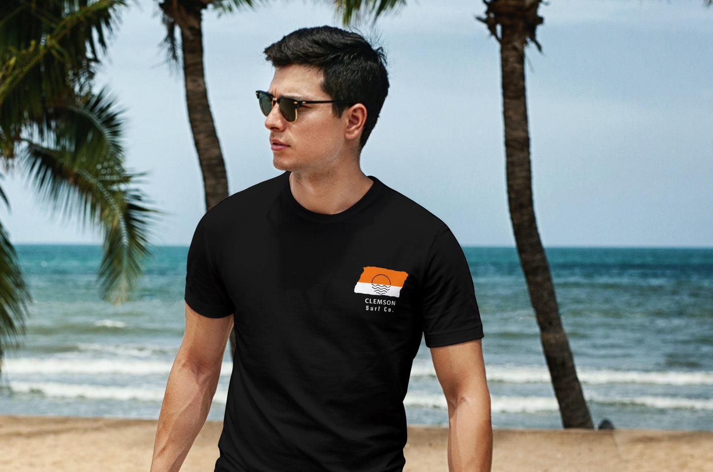 Clemson Co. Black Surfboard Shirt