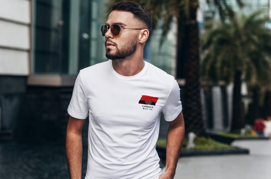 Lubbock Surf Co. White Surfboard Shirt