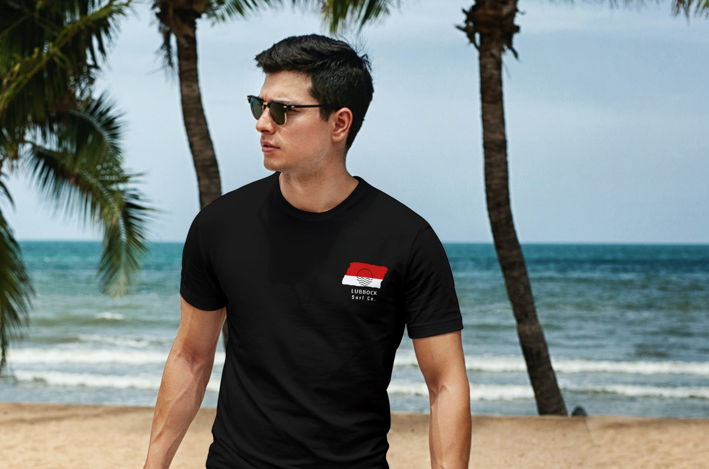 Lubbock Surf Co. Black Surfboard Shirt