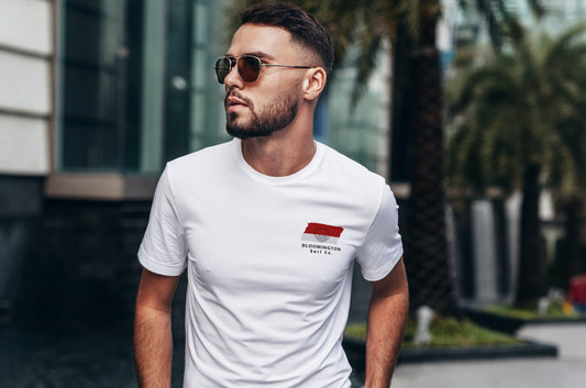 Bloomington Surf Co. White Surfboard Shirt